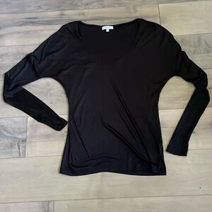 long sleeved black blouse Size M